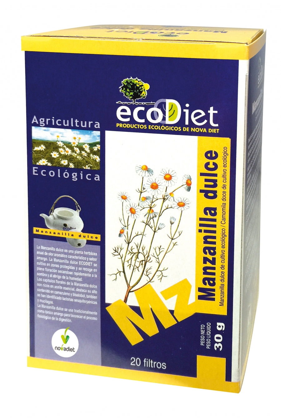 Novadiet Infu Manzanilla Ecodiet 20 Filtres