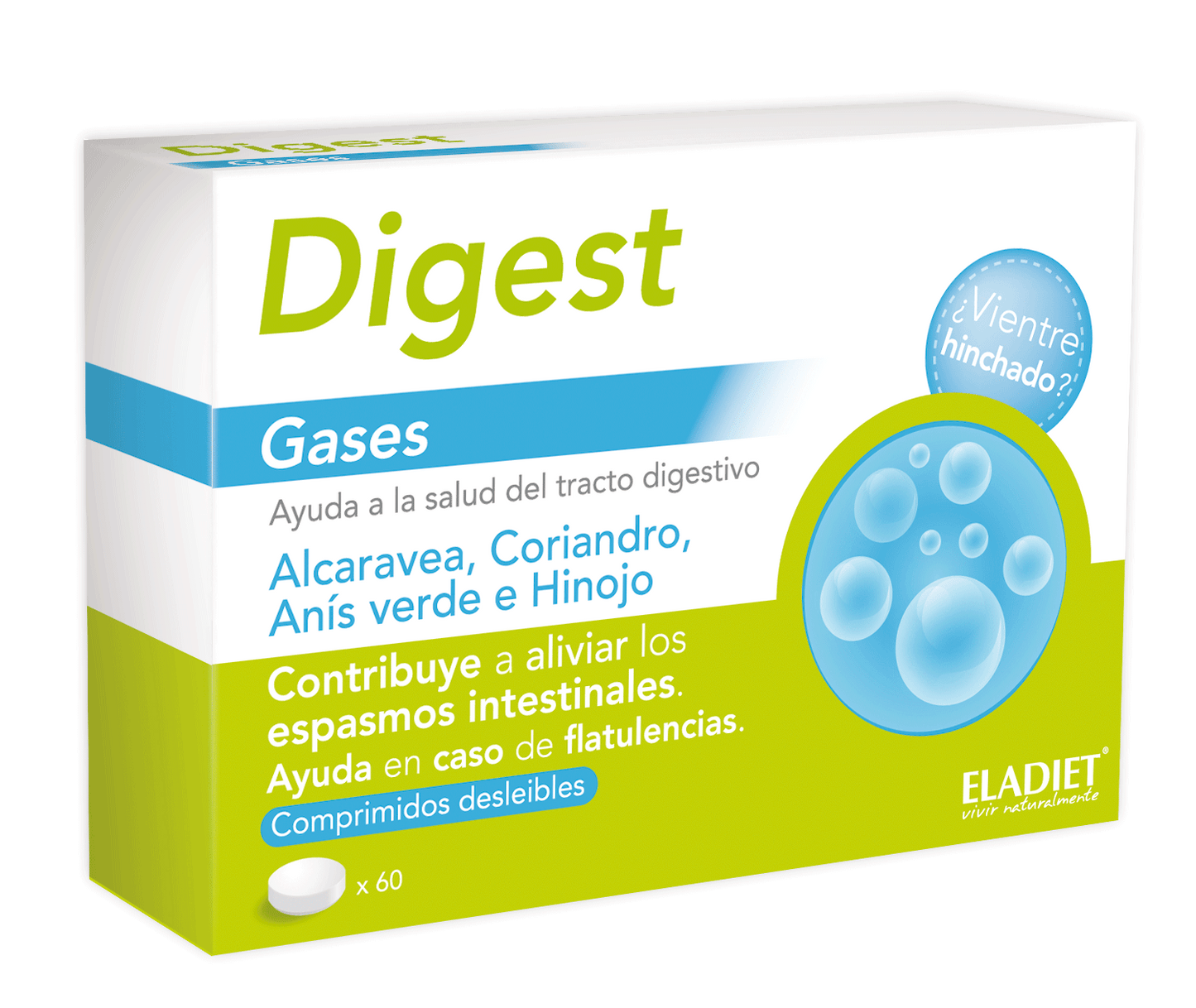 Eladiet Bigest Digest Gases 60 Comp