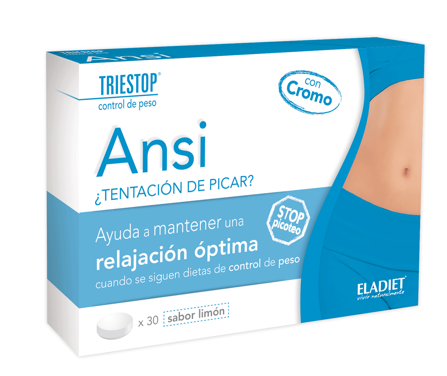 Eladiet Triestop Ansi Limon Con Cromo 30 Comp