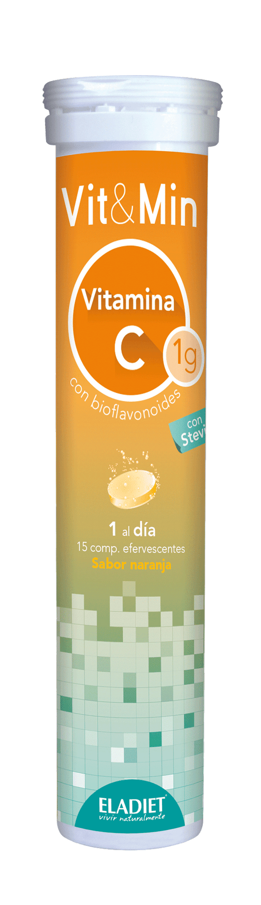 Eladiet Vit y Min Vitamina C 15 Comp Efervescentes