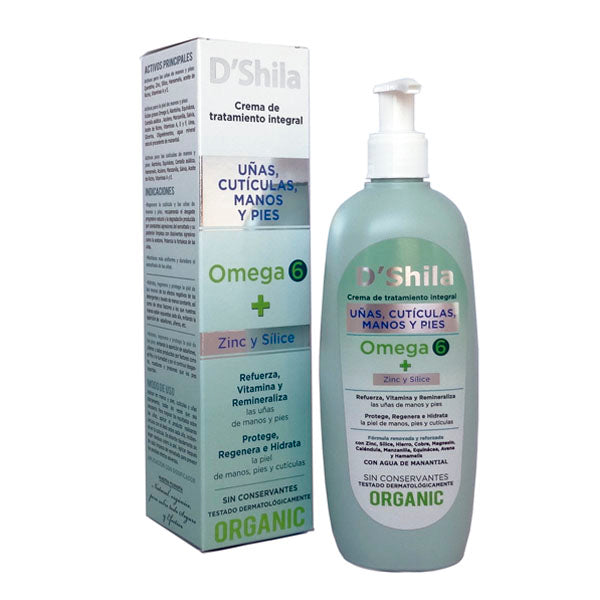 Shila Crema Manos Uas Cuticulas y Pies Omega 6 250ml