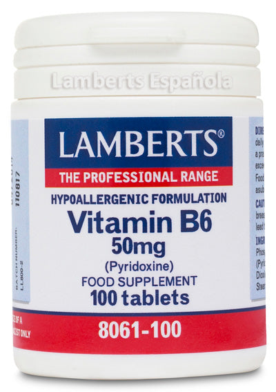 Lamberts Vitamin B6 50 Mg 100 Tabs