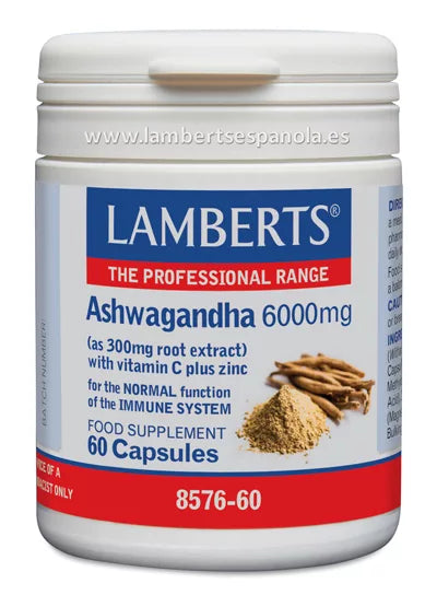 Lamberts Ashwagandha 6000 mg 60 gélules