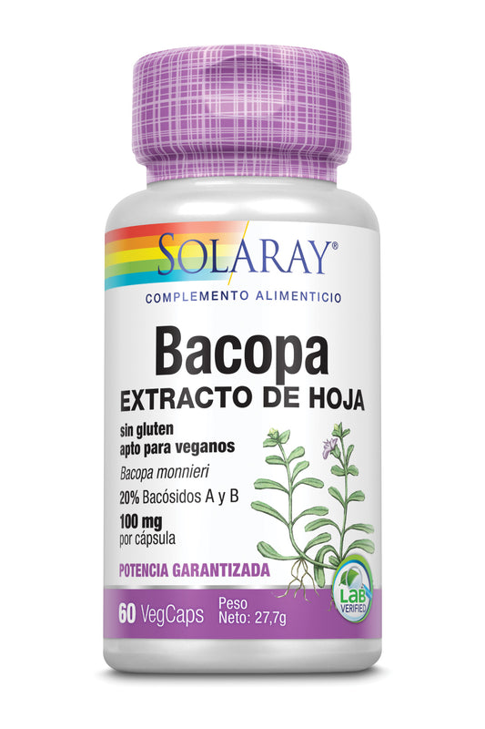 Solaray Bacopa 100 mg 60 gélules