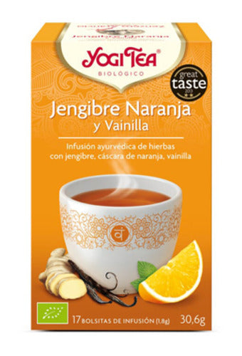 Yogi Tea Yogi Jengibre-Vainilla-Naranja 2g X 17 Bolsitas