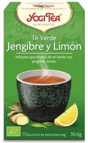 Yogi Tea Te Verde Jengibre y Limon 17 X 1,8g