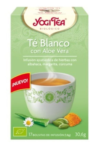 Yogi Tea Te Blanco Con Aloe Vera 17 Filtros