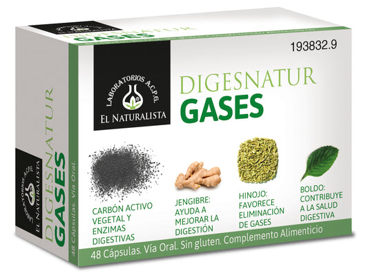 El Natural Digesnatur Gases 650 Mg X 48 Caps