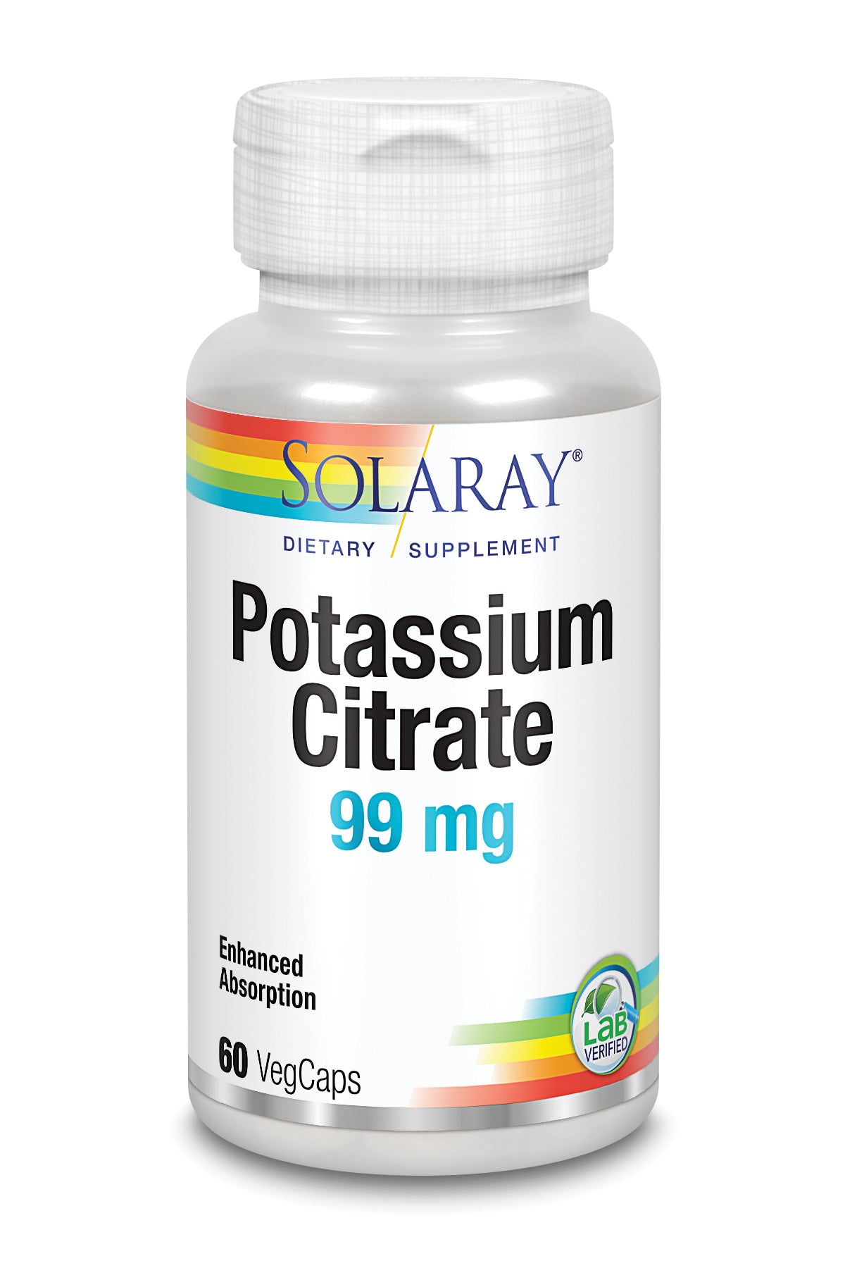 Solaray Citrate de potassium 99 mg 60 gélules