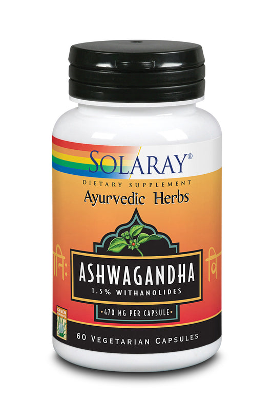 Ashwagandha 470 Mg 60 Caps Vegetables-Solaray