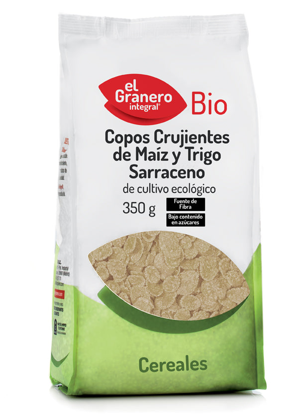 Granero Copos Crujientes De Maiz y Trigo Sarraceno Bio 350