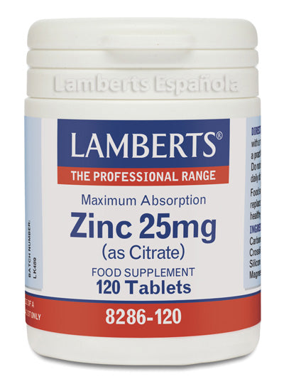 Lamberts Citrato De Zinc 25 Mg 120 Caps