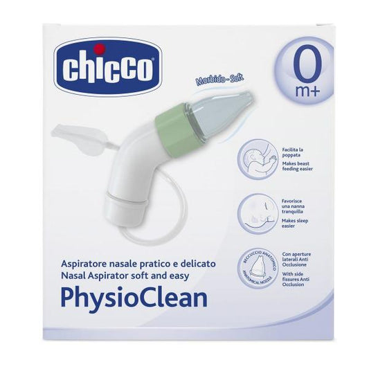 Chicco PhysioClean Nasal Aspirator Soft And Easy 0M+ 1 Unité