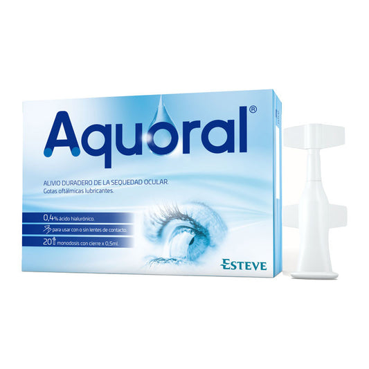 Esteve Aquoral Eye Drops 20 Single Dose X 0.5ml