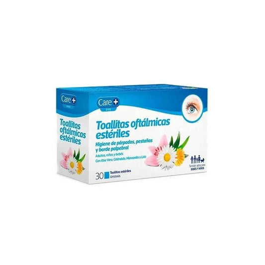 Care+ Toallitas Oftálmicas Estériles 30 Units