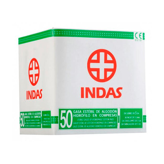 Lisubel Sterile Gauze Pads Hydrofolic Cotton Compresses 50U