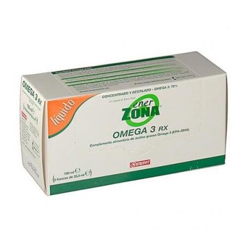 Enervit Enerzona Omega 3 Rx Complemento Alimenticio De cidos Grasos Aceite Pescado 3 Frascos X 33,3g
