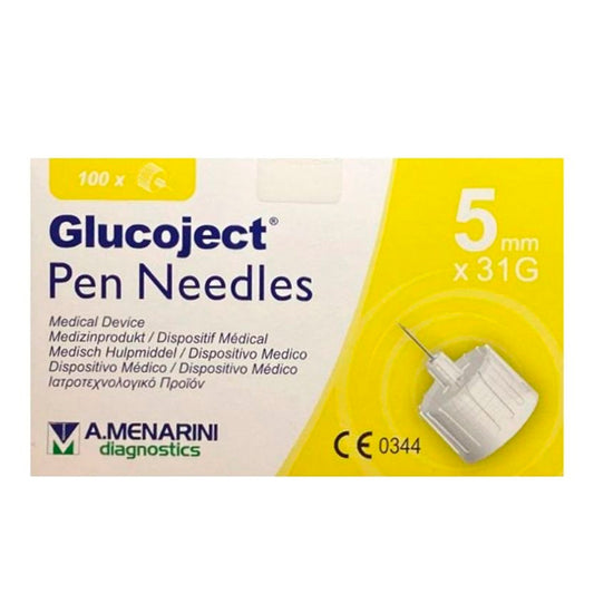 Aiguille à insuline Menarini Glucoject 31G x 5 mm 100 U