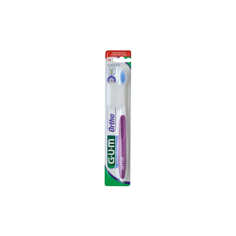 Gum Adult Orthodontics Toothbrush 124 1 U