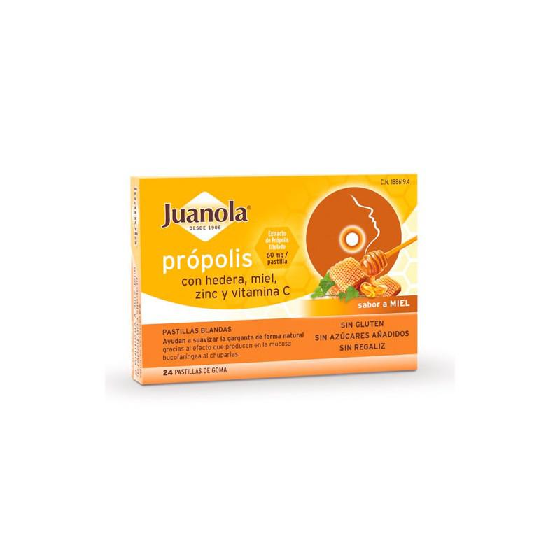 Juanola Própolis Hedera Honey Flavor 24 Pastillas