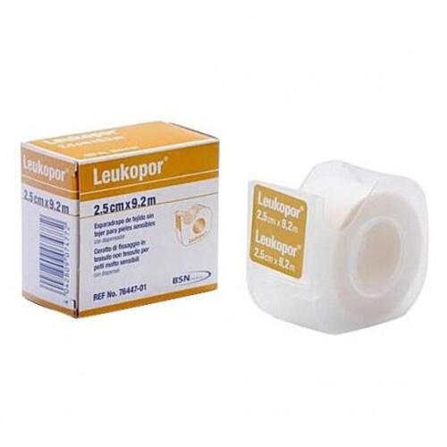 Leukopor Esparadrapo De Tejido Pieles Sensibles 9,2 MX 2,5 Cm 1 Unidad Bsn Medical