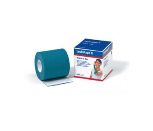 Bande adhésive médicale BSN K 5 m x 5 cm bleu clair