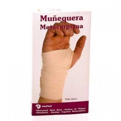 Muequera Medilast Metacarpiana De Velcro Blanca