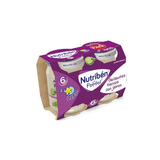 Nutriben Nutribén Potito Dinner Bipack Guisantes Tiernos Con Jamón 2x ​​190g