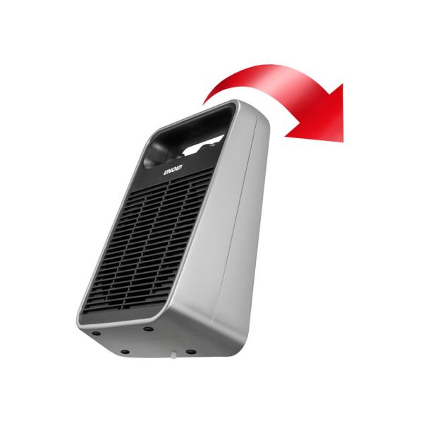 Unold 86106 stufetta elettrica Nero, Argento 2000 W Riscaldatore ambiente elettrico con ventilatore