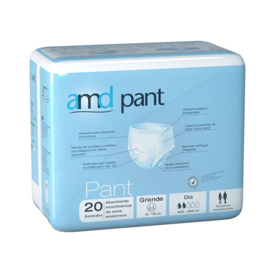Protège-slip absorbant de jour AMD, grande taille 40U
