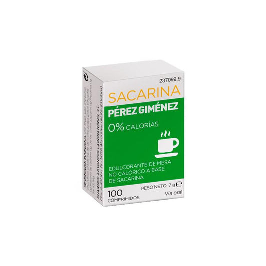 Pérez Giménez Sacarina Dosifier 100 Tablets