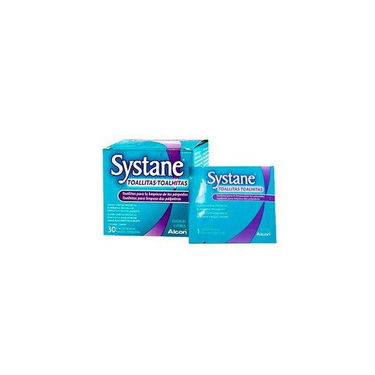 Lingettes stériles Alcon Systane, paquet de 30