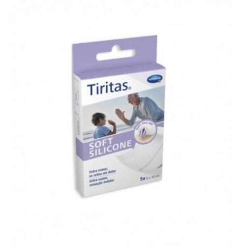 Adhesive Bandages Soft Silicone Adhesive Dressings 6 x 10 cm 5 Units Hartmann