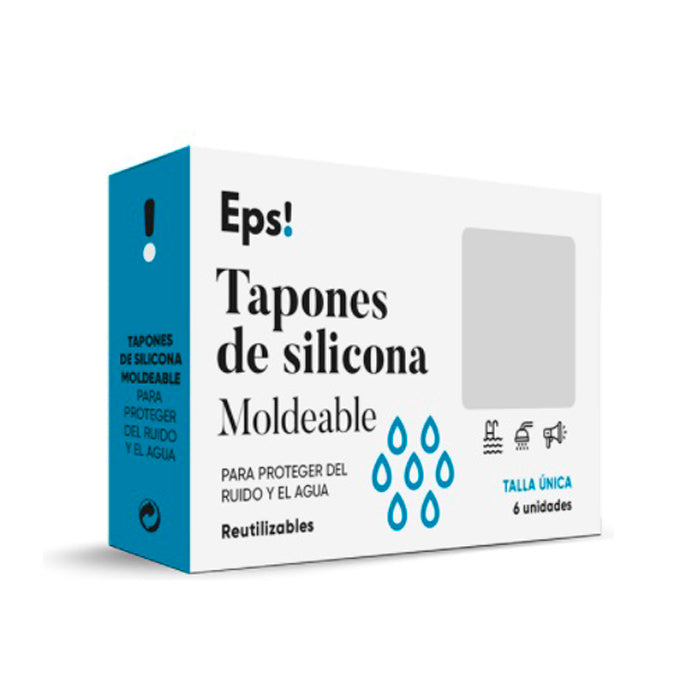 Eps Moldable Silicone Ear Plugs 6 Units