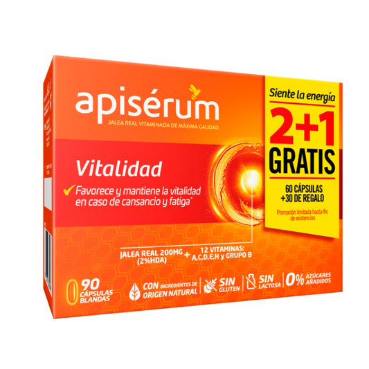 Apiserum Vitaminé 3 X 30 Gélules