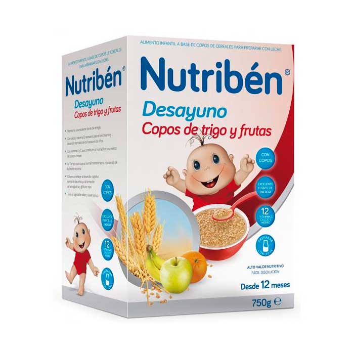 Nutribén Breakfast Flakes Wheat Wheat Fruit 750g