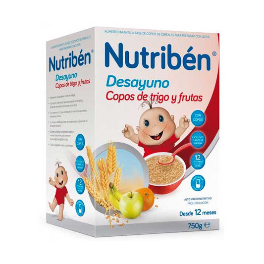 Nutribén Breakfast Flakes Wheat Wheat Fruit 750g