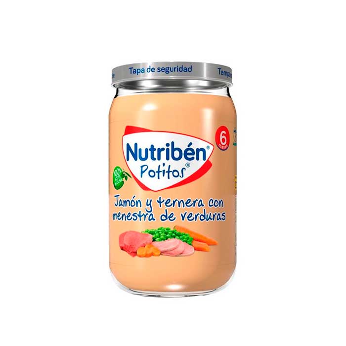 Nutribén Potito Ham, Beef with Vegetables 235g