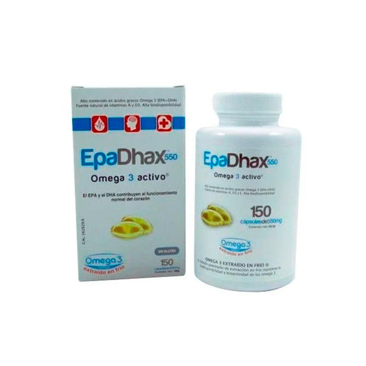 Epadhax Oméga 3 Actif 550 mg 150 gélules
