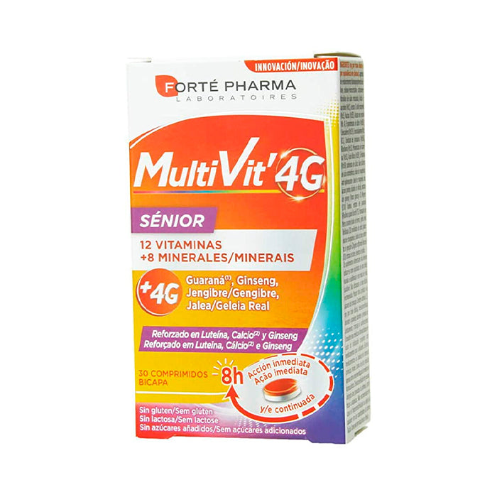 Forté Pharma 12 Multivit 4G Sénior 30 Tablets
