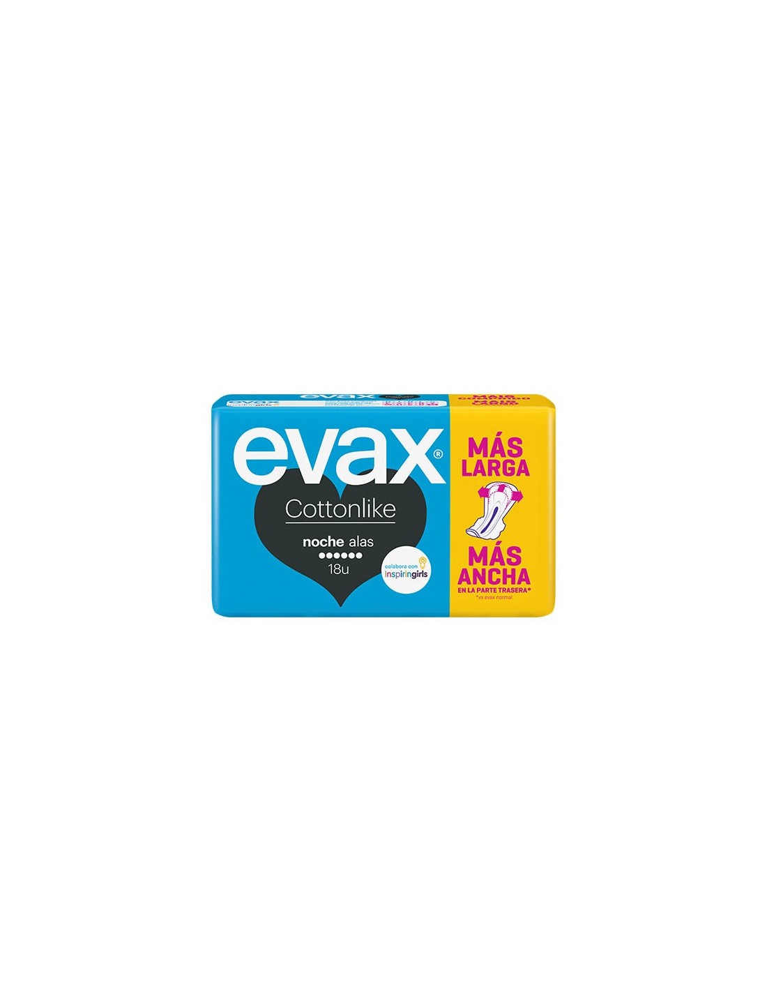 Evax Cottonlike Alas Noche 18 Ud