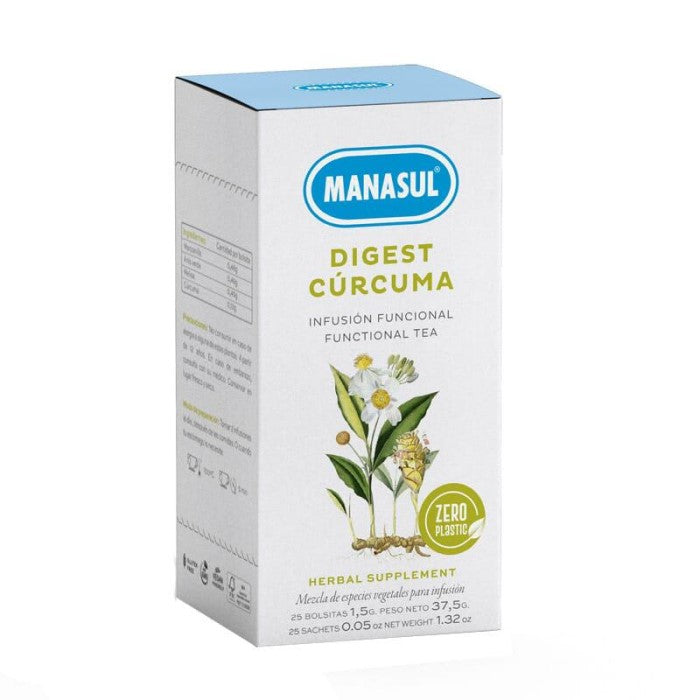 Manasul Digest Curcuma 25 sachets de thé 37,5 g