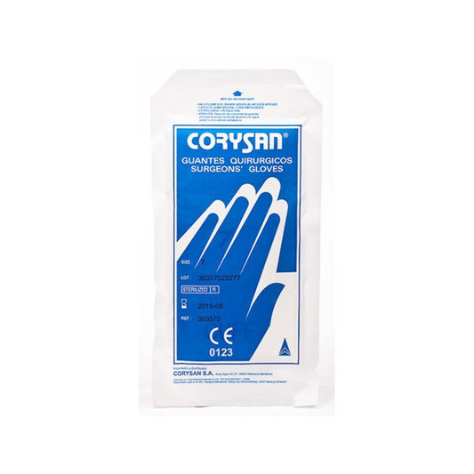 Corysan Sterile Latex Sterile Surgery Gloves Size 8.5 2U