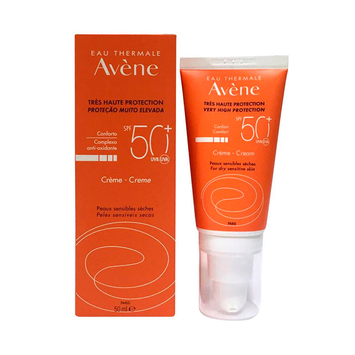 Crème visage Avène SPF50+ Peaux sèches et sensibles 50 ml