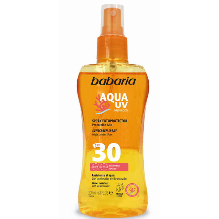 Babaria Sun Crème Solaire Biphasique Spf30 Spray 200 ml