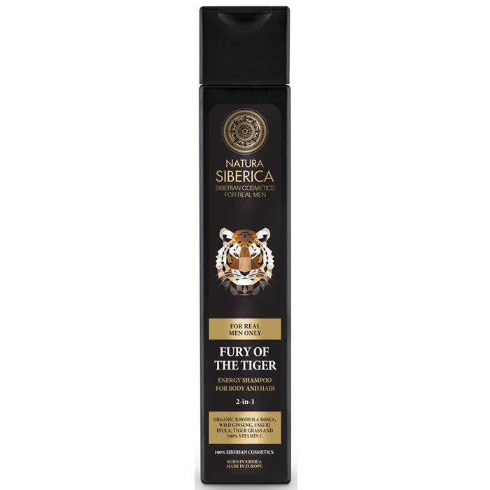 Shampooing énergisant pour le corps et les cheveux Natura Fury Of The Tiger 2 en 1 250 ml