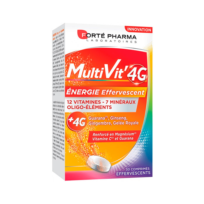 Forté Pharma Multivit 4g Energy 30 Effervescent Tablets