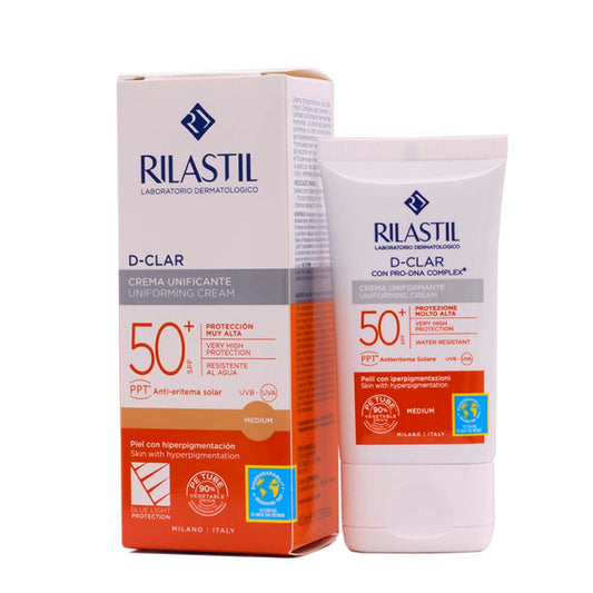 Crème unifiante Rilastil D-Clar SPF50+ Teinte moyenne 40 ml