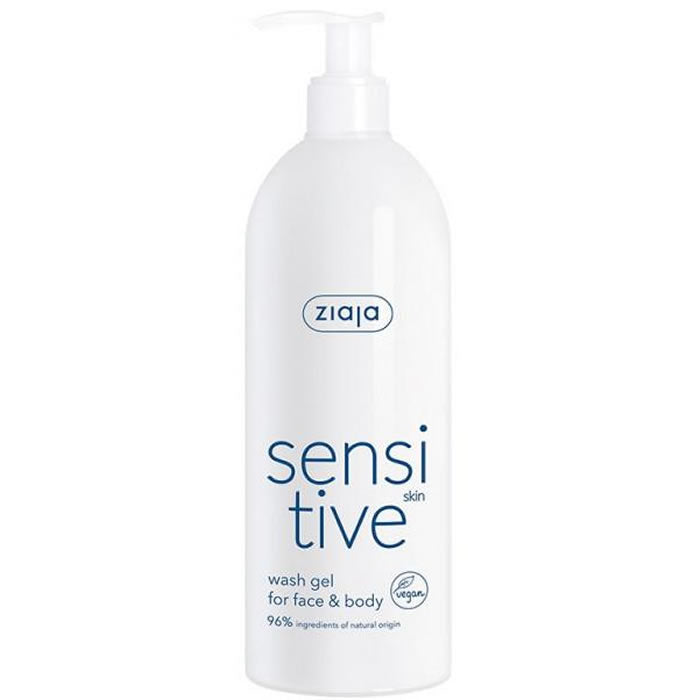 Ziaja Sensitive Face and Body Cleansing Gel For Sensitive Skin 400ml