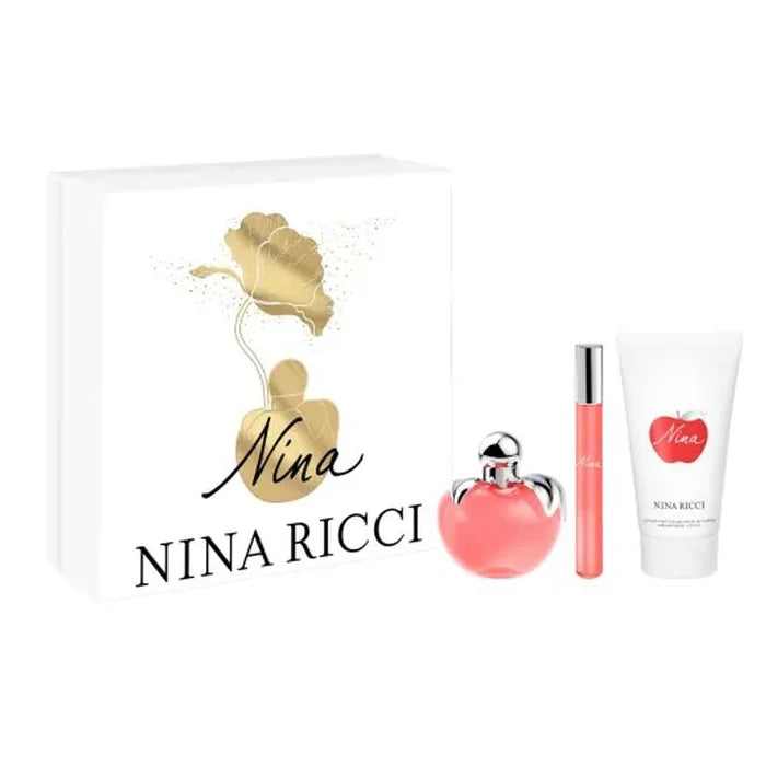 Nina Ricci Nina Eau De Toilette Spray 50ml Set 3 Pieces